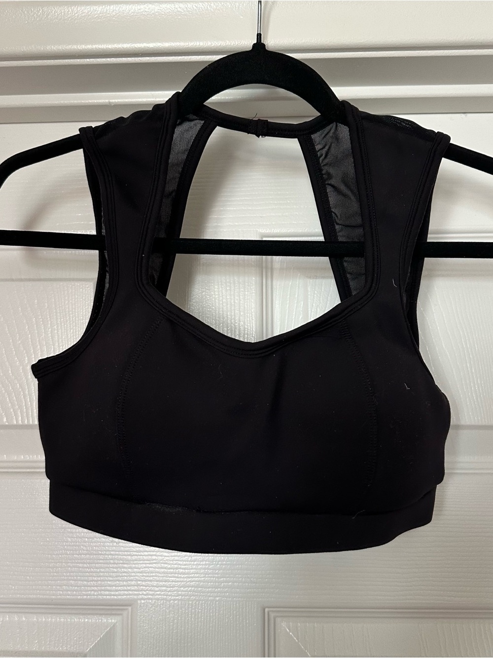 Cleo Harper Black Sports Bra with Keyhole Back